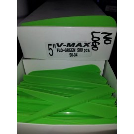 VaneTec V-Max 5" Vanes 150 Pack Arrow Fletchings 9 Color Choices yellow, orange, purple, - Yellow