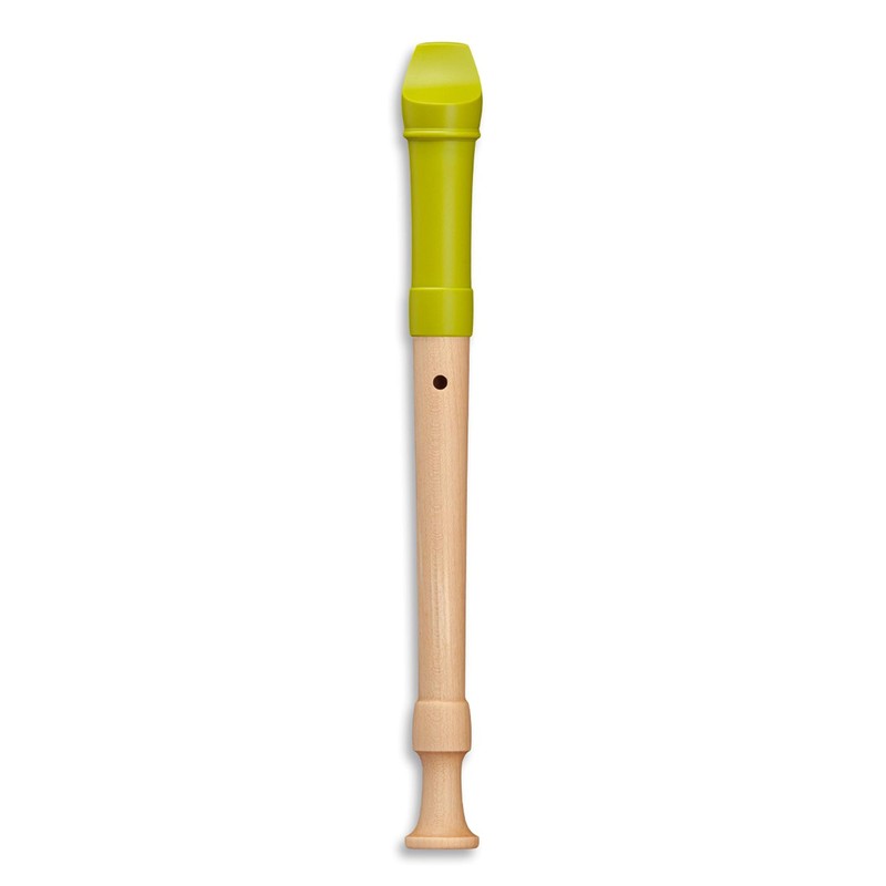 Mollenhauer 17311 Fipple Soprano Recorder, Lere, Apple Green, German Single