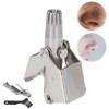 Nose Hair Trimmer Set Stainless Steel Nail Clipper Clean Brush