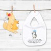 Mr. & Mrs. Panda Organic Baby Bib Penguin Shower, White