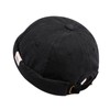 Clakllie Black Docker Hat Swag Brimless Hat Dockers Leon Skullcap