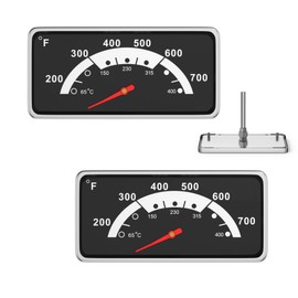 3.6" Temperature Gauge for Kenmore 148.23683310 148.34176410 146.23673310 119.16144210 119.16145210, Grill Thermometer for Nexgrill 720-0830A 720-0882A 720-0896 720-0896B Kitchen Aid 720-0830A, 2 Pack