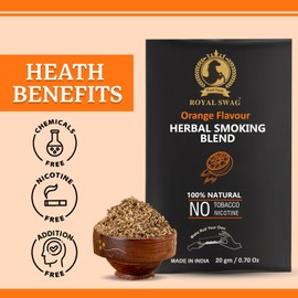 ROYAL SWAG ROYAL SWAG Ayurvedic Herbal - 100% Tobacco Free & 100% Nicotine Free Organic Herbs Mix Blend 20 Gram (0.7 oz)
