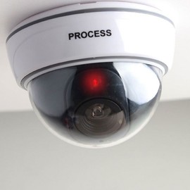 Dummy Surveillance Security Camera Model for Crime Prevention - Dome Type Psychological Deterrent