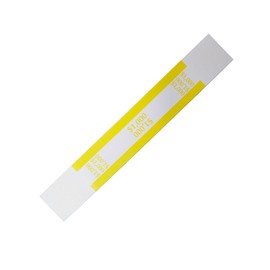 SOWAKA 100 Pcs Currency Straps Self Sealing Money Paper Wrapper Bands for Supermarket Bank Currency Restaurants Business to Organize Cash (1000)
