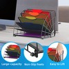 SUPEASY Fan Shaped Desk File Organizer, 6 Compartments for Filing
