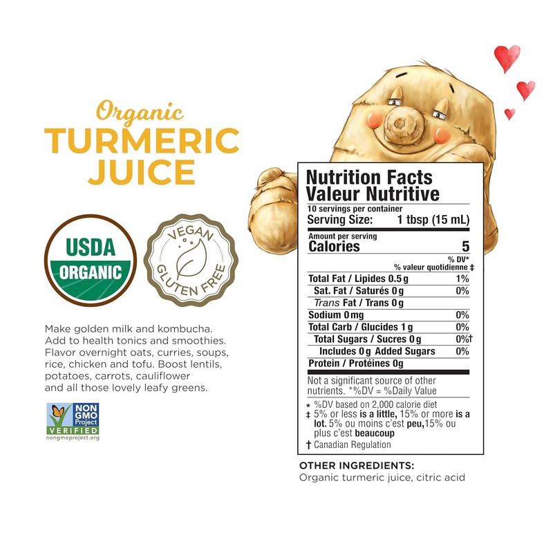 The Ginger People Organic Turmeric Juice, 5 fl oz (Pack