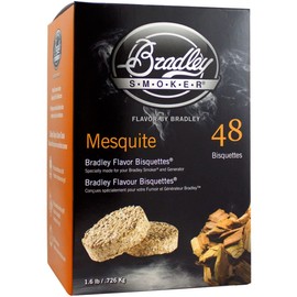 Bradley Smoker Bisquettes for Grilling and BBQ, Mesquite Special Blend, 48 Pack