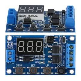 DC 5V-36V Timer Module Cycle Delay Timer Switch Turn On/Off Relay Module with LED Display