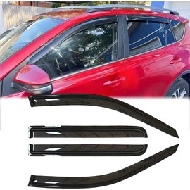 Ratzsdala Rainproof Side Window Wind Deflectors for 2000-2004 Toyota Avalon, Tape-on Sun Rain Guard Sets,Nice Looking Window Visors for Cars,Vent Deflector for 2000-2004 Toyota Avalon 94801