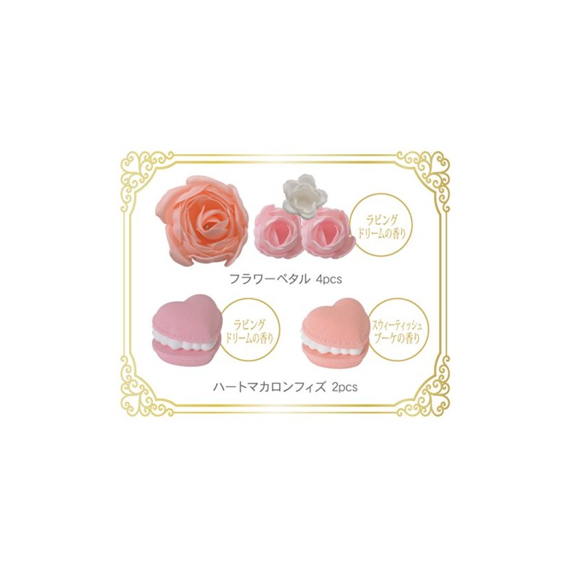 ノルコーポレーション 入浴剤 バスフィズ ラビングマカロンギフト ライトピンク OB-SMG-2-1