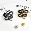 JaneDream Women Bohemian Snake Enamel Brooch Animal Banquet Badge Pins