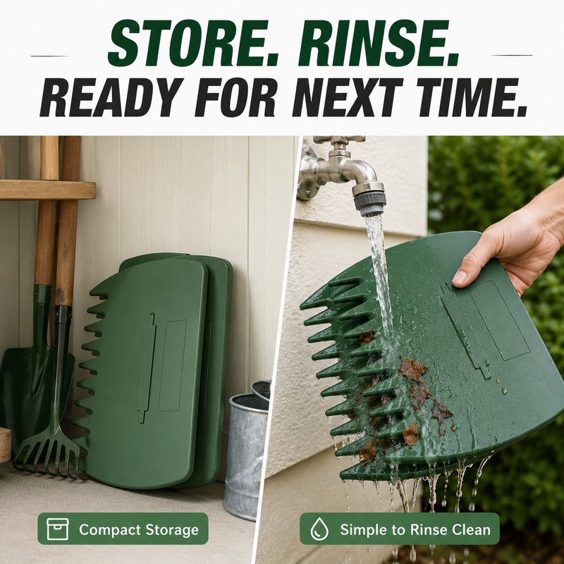 Leaf Grabber for Yard Cleanup – Wide Hand Rake Scoops