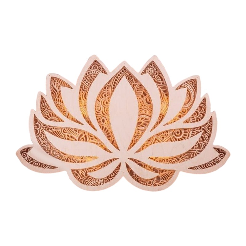 Lotus Flower Mandala Lamp Lotus Shape Night Light Decorative Flower