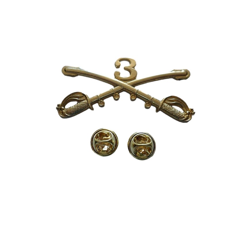 3rd CAVALRY SWORDS SABERS MILITARY HAT PIN 3rd CAVALRY REGIMENT