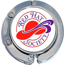 NewCharms Red Hat Society Photo Purse Hanger and Pouch