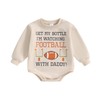 Suolongsama Newborn Baby Infant Boy Girl Football Outfit Long Sleeve