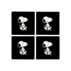 CafePress Peanuts Snoopy Tumbled Stone - Set of 4 Coasters