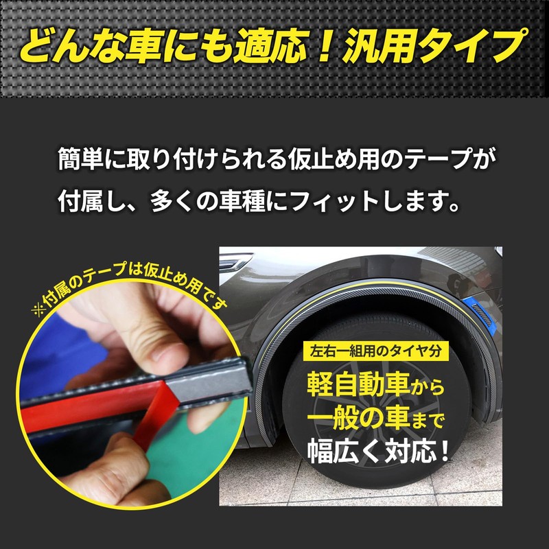 S-NET Fender Mold Overfender Inspection Compliant Universal 1.5m Length Width