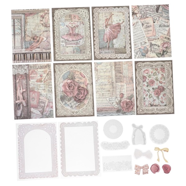 Operitacx 40pcs Journaling Kit Scrapbooking Supplies Vintage Hand Account Scrapbook