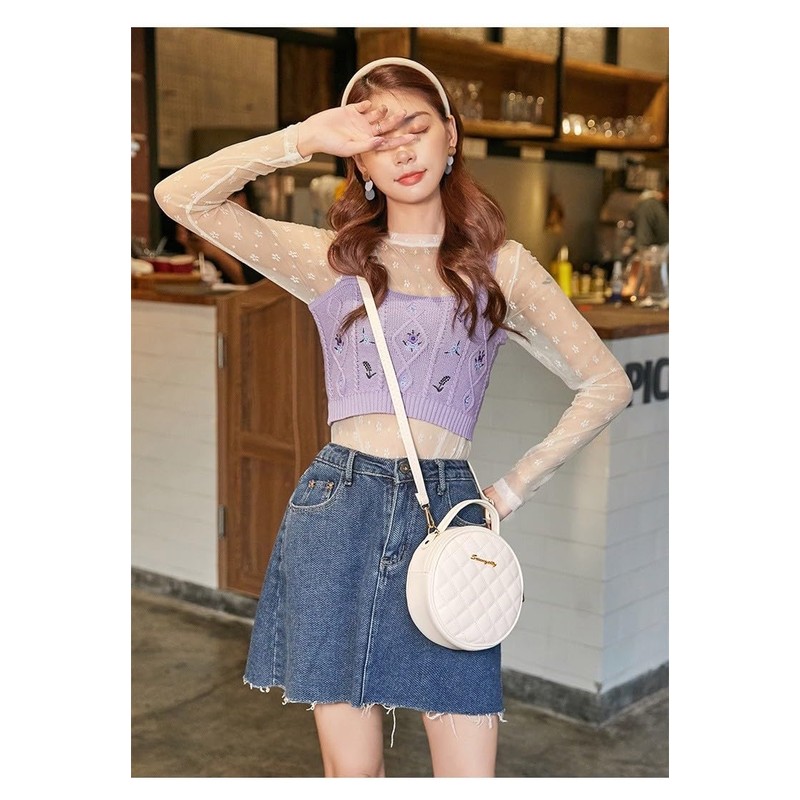 [Bwill] [ビーウィル] Shoulder Bag, Pouch, Handbag, Small, Women's, Girls, Round,