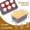 Stackable Storage Basket: Plastic Baskets Bins, Baskets for Organizing, Pantry