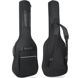 LETSROCK 38 40 41 Inch Electric Guitar Bag, Electric Guitar Gig Bag 0.35 Inch Waterproof Thick Padding Backpack Soft Electric Guitar Case Dual Adjustable Shoulder Strap Pocket & Back Hanger Loop