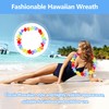 12 Pcs Hawaiian Garlands,Hawaiian Flower Lei Luau Aloha Hawaiian Garland