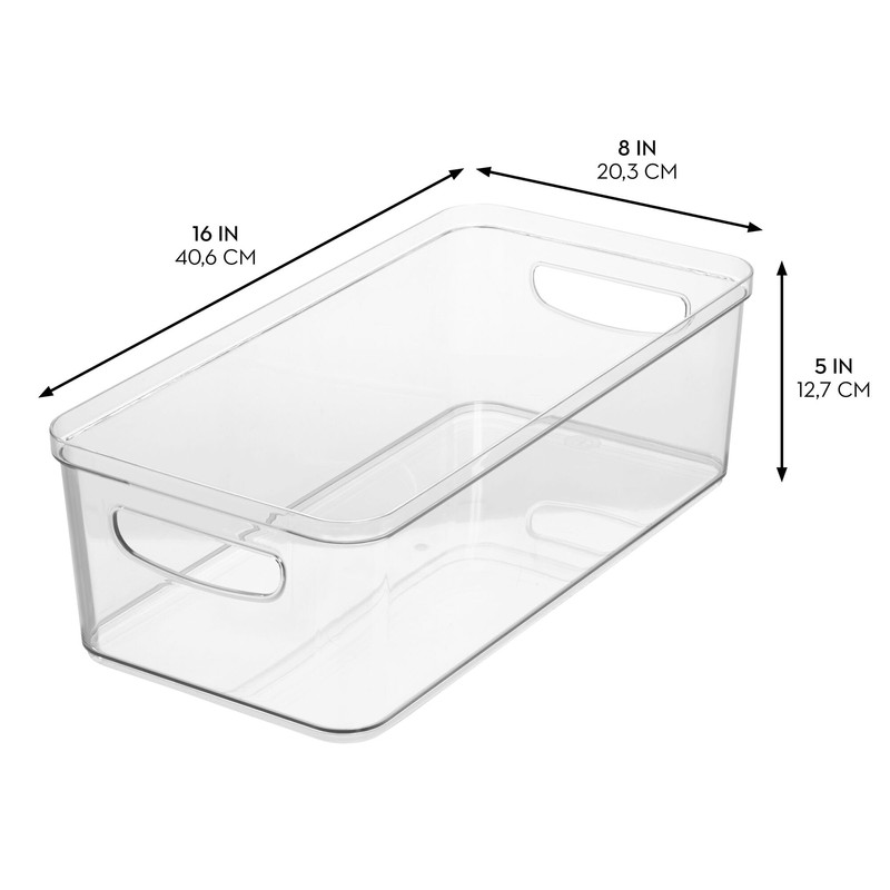 iDesign Plastic Pantry Bin for Kitchen Organizing - Organizer Bin