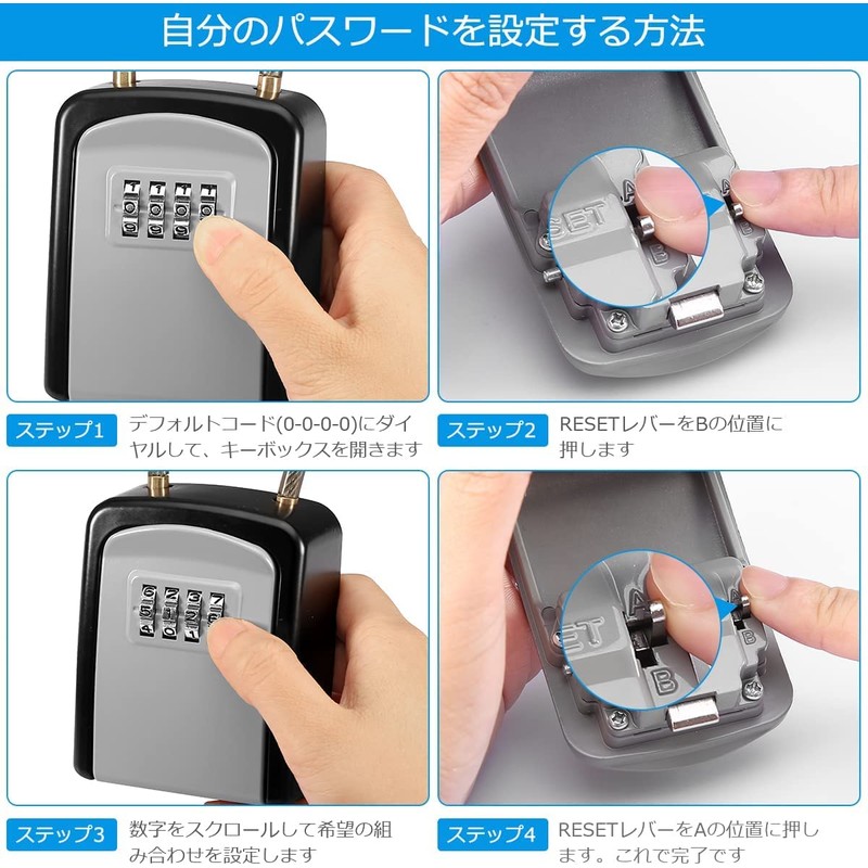 Padlock Security Key Box Key Share Box Key Storage Box
