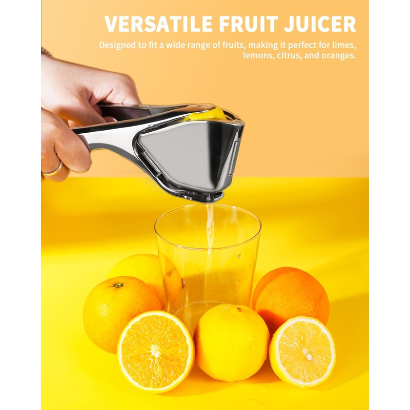 Bagrox Lemon Squeezer, Stainless Steel Lemon Juicer, Manual Juicer for