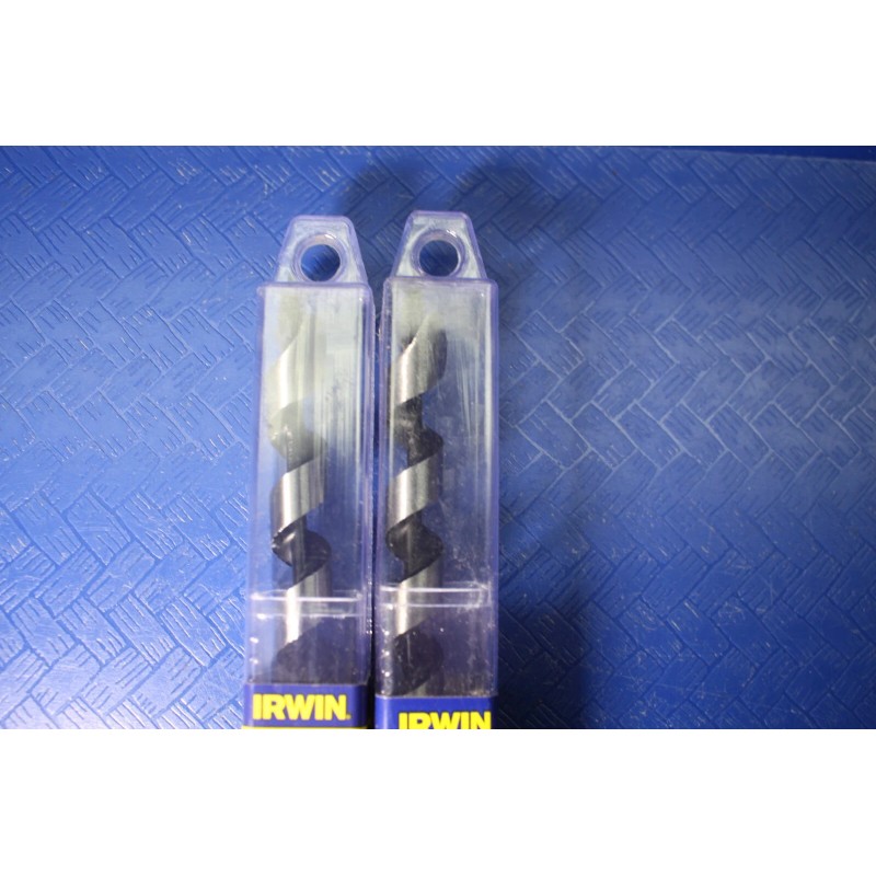IRWIN (2) Irwin 9/16" Auger Bit #49909 Auger Bit 7-1/2