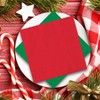 Whaline 50Pcs Christmas Cocktail Napkins Red Green Color Disposable Napkins