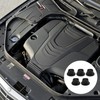 Pack of 5 rubber engine cover clips for engine cover,