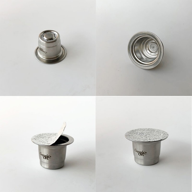 Two Usages Stainless Steel Fillable Coffee Capsules Reusable Coffee Capsule