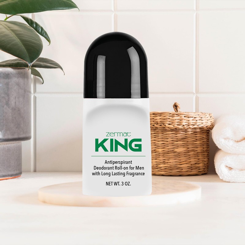 Zermat King, Roll-On Deodorant, 24 h Antiperspirant, 3 Oz.
