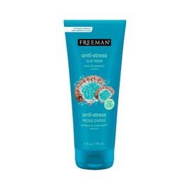 Freeman Anti-Stress Clay Mask Dead Sea Mineral Face Lavender & Salt Balance Calm Skin Unclog Pores Facial for All Types No Harmful Chemicals 6 fl.Style / 프리먼 안티 스트레스 클레이 마스크 데드 씨 미네랄 페이스 라벤더 & 솔트 밸런스 차분한 피부 언클로그 모공 모든 타입을 위한 페이셜 유해 화학 물질 없음 6 fl. Style