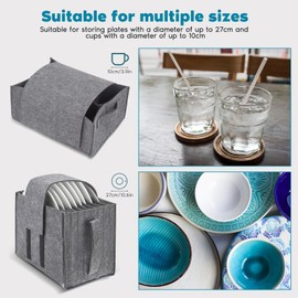 Luqixcey 3-Pack Campervan Plate Holder,Motorhome Plate Organiser Gadget for Kitchen Cupboard,Campervan Storage Ideas for Plate & Cup,Motorhome Accessories Camping Kitchen Unit for Home,Camping