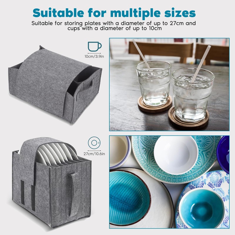 Luqixcey 3-Pack Campervan Plate Holder,Motorhome Plate Organiser Gadget for Kitchen