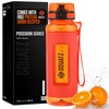 SQUATZ 40 Oz Poseidon Series Water Bottle for Protein and