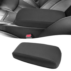 Eaglecover Center Console Cover for Nissan Maxima Accessories 2009-2014, Altima 2013-2018, Vinyl Leather Car Armrest Cover,Armrest Cushion Pad Protector, Anti-Scratch, Black