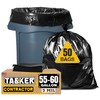 Tasker Contractor Garbage Bags 55 Gallon, 3 Mil Black Contractor