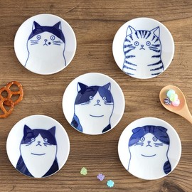 EAST table SHICHITA Cat Bean Plate, 3.1 inches (8 cm), Nora