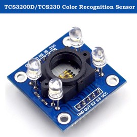 tooloflife TCS230 TCS3200 Color Recognition Sensor Module 3V - 5V for MCU Blue/Black