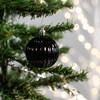 Plastic Christmas Baubles Black 2 Sets - 68 Pieces Diameter