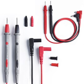 4PCS Electrical Multimeter Test Leads Set, Precision Multimeter Test Leads, 1000V 10A Digital Multi Meter Clamp Test Probes Leads for Test Extension, Crafts, Electrical Testing