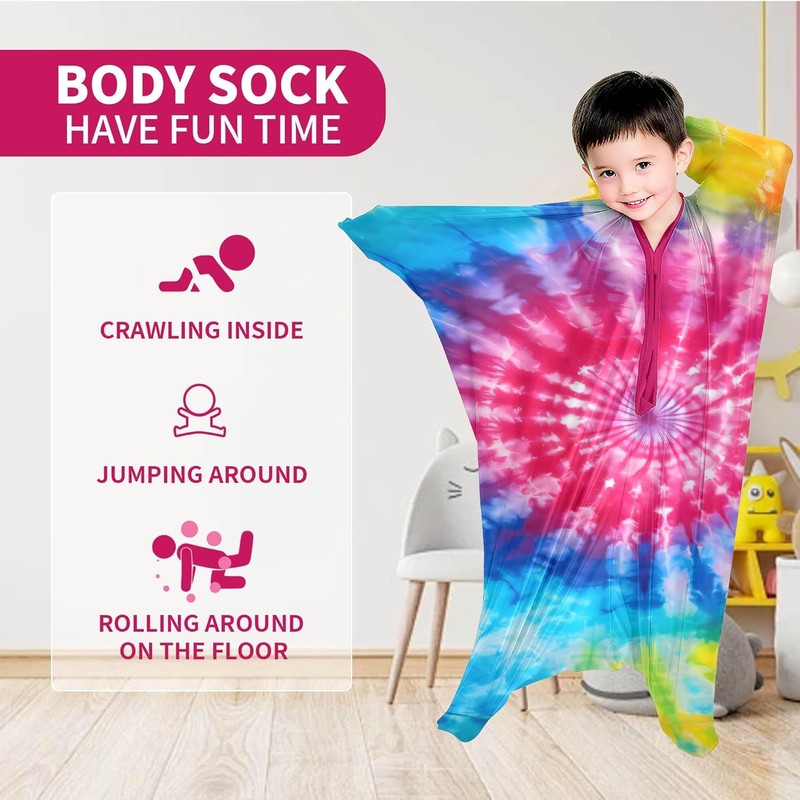 Sensory Sock Body Sock,Large 9-12 Years, Stretchable Sensory Sack -