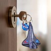 Auimce NASA Airplane Keychain(2 Colors/Pack), 3D Engraving Handpainted Space Shuttle