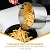 Frying Basket, Stainless Steel Pasta Basket, Fryer Basket with Long