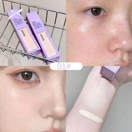 Color Correction Liquid Concealer White Foundation Makeup Base Face Bright Cover Dark Circle Waterproof Conceal, 03 1, 1 Piece / 컬러 코렉션 리퀴드 컨실러 화이트 파운데이션 메이크업 베이스 페이스 브라이트 커버 다크 서클 방수 컨실, 03 1, 1개